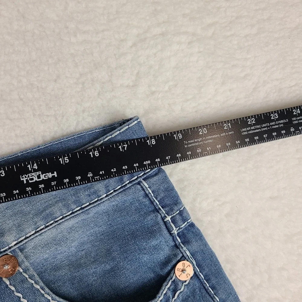 True‎ Religion Jean Shorts Mens 36 Blue Johnny Super T 10